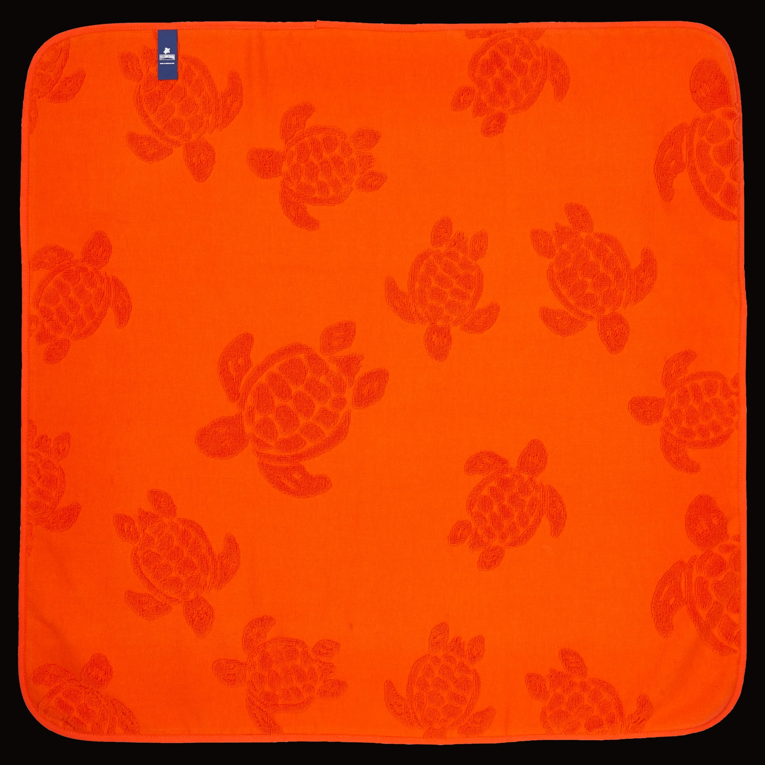 Best Sale Vilebrequin Baby Beach Towel Turtle Jacquard Solid Rust/Orange