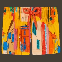 Shop Vilebrequin Baby Swimsuit Sunny Streets Sun/Yellow
