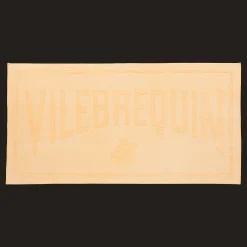 Clearance Vilebrequin Beach Towel Cotton Solid Mineral Genet/Yellow