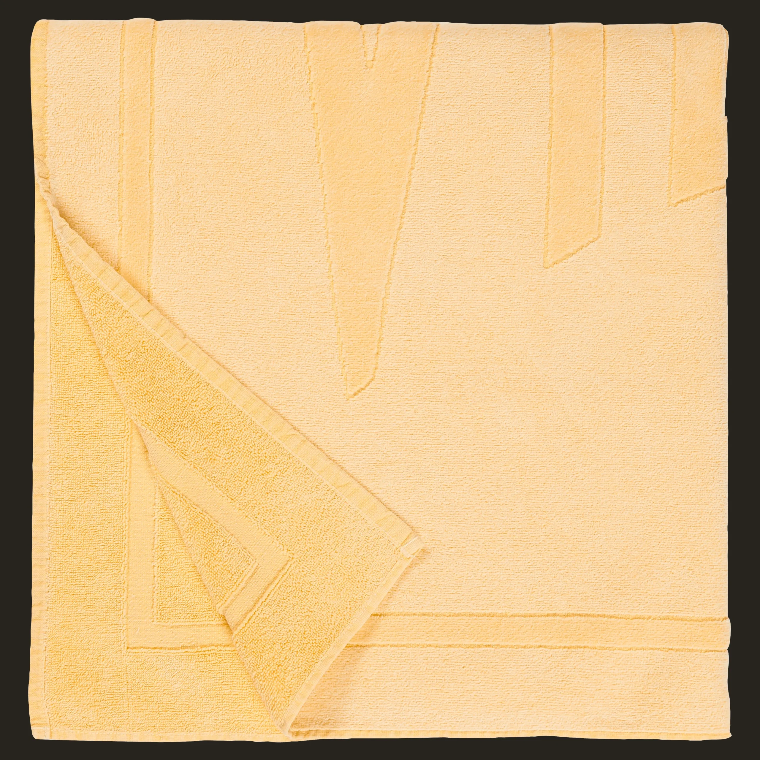 Clearance Vilebrequin Beach Towel Cotton Solid Mineral Genet/Yellow