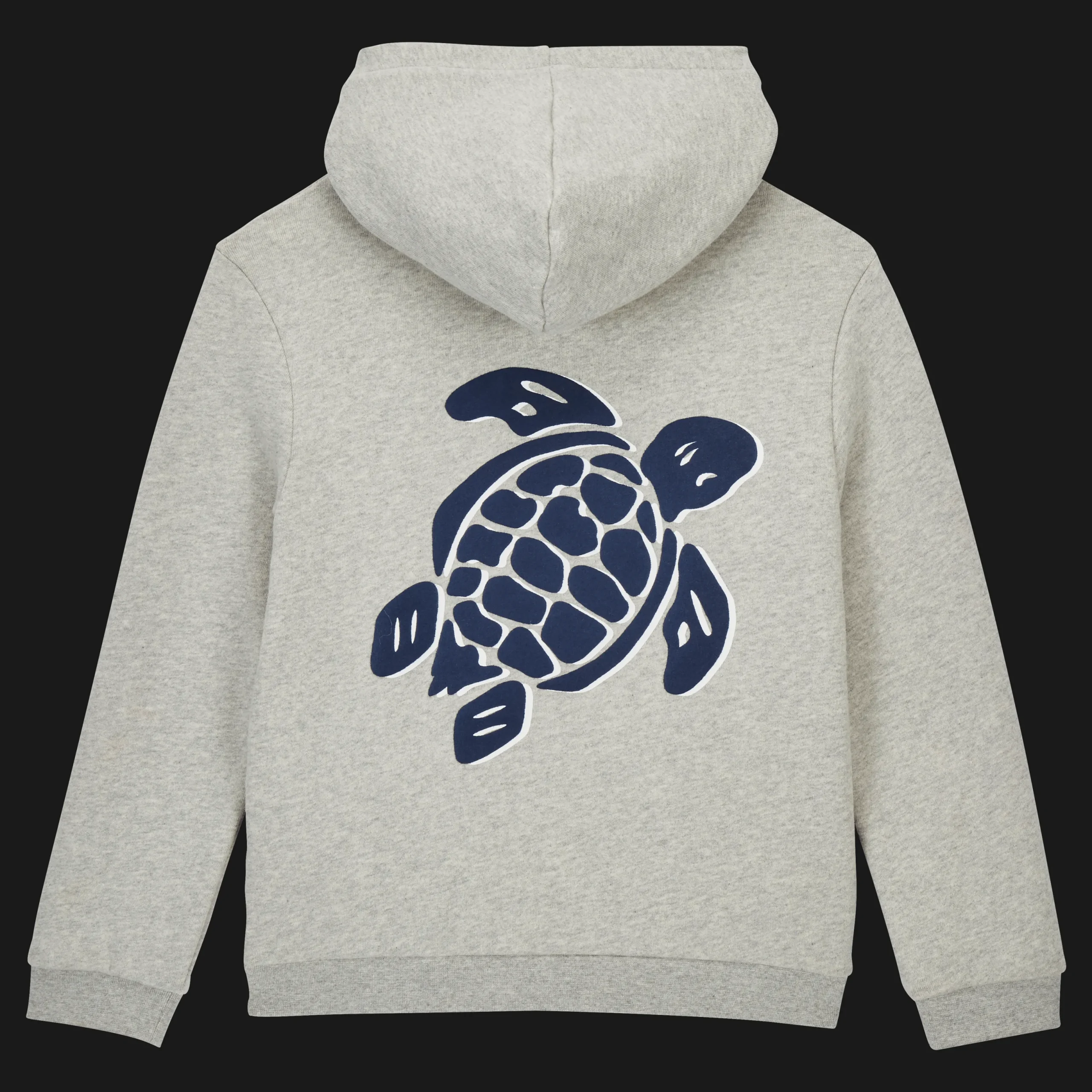 Sale Vilebrequin Boys Front Zip Sweatshirt Turtle Print At The Back Heather Grey/Grey