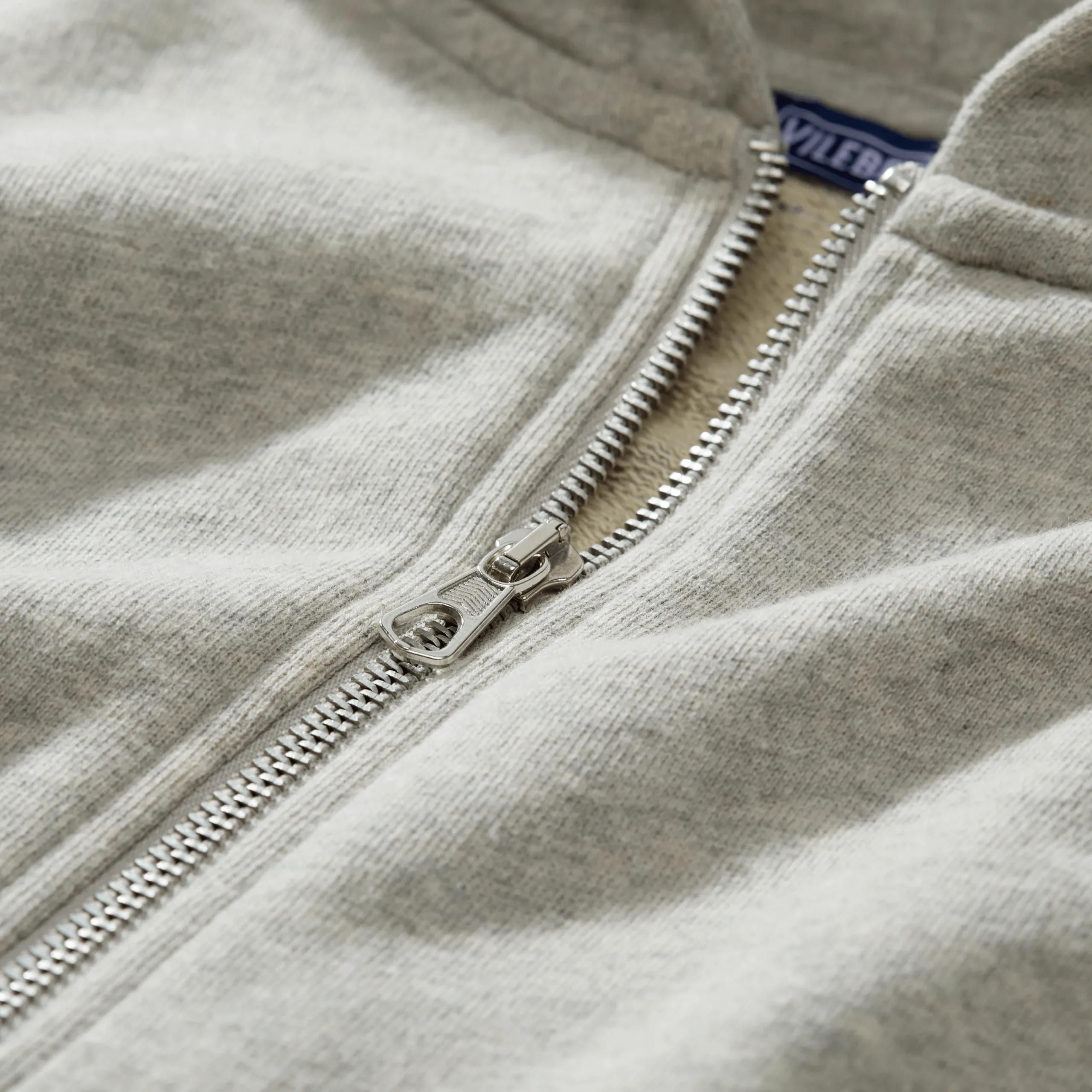 Sale Vilebrequin Boys Front Zip Sweatshirt Turtle Print At The Back Heather Grey/Grey