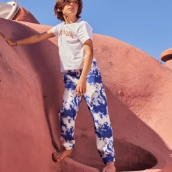 Outlet Vilebrequin Boys Jogger Pants Tie & Dye Navy/Blue