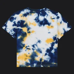 Clearance Vilebrequin Boys Organic Cotton T-Shirt Tie & Dye Navy/Blue
