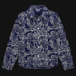 Sale Vilebrequin Boys Shirt Macro Octopussy Navy/Blue