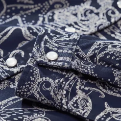 Sale Vilebrequin Boys Shirt Macro Octopussy Navy/Blue