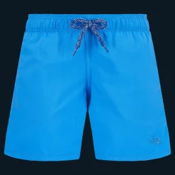 Store Vilebrequin Boys Swim Shorts Water-Reactive Piranhas Earthenware/Blue