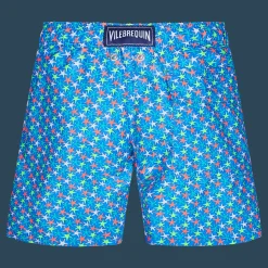 Best Sale Vilebrequin Boys Swim Trunks Micro Starlettes Earthenware/Blue