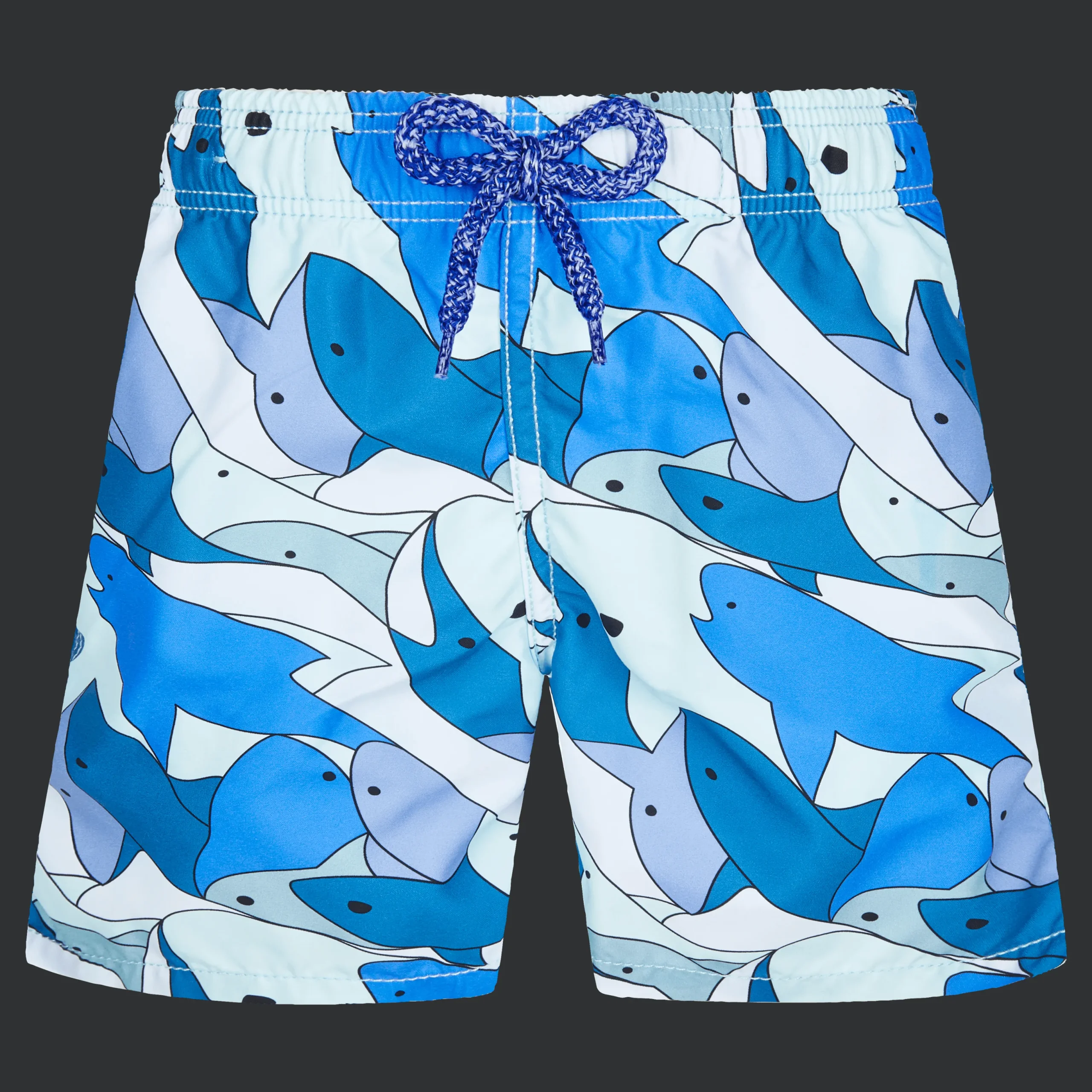 Cheap Vilebrequin Boys Swim Trunks Shark All Around Thalassa/Blue