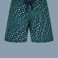Best Sale Vilebrequin Boys Swim Trunks Te Mana O Te Moana Navy/Blue
