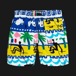 New Vilebrequin Boys Swimwear La Mer - X Jcc+ - Limited Edition White/White