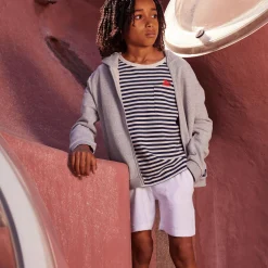 Hot Vilebrequin Boys Terry Bermuda Solid White/White
