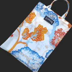 Outlet Vilebrequin Cotton Voile Pareo Peaceful Trees White/White