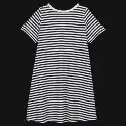 Shop Vilebrequin Girls Dress Stripes Navy/White/Blue