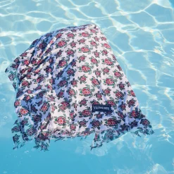 Sale Vilebrequin Girls Fouta Provencal Turtles White/White