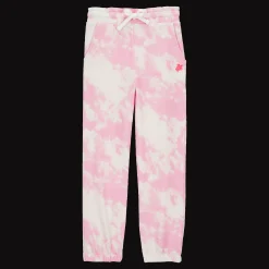 Shop Vilebrequin Girls Jogger Pants Tie & Dye Starfruit/Pink