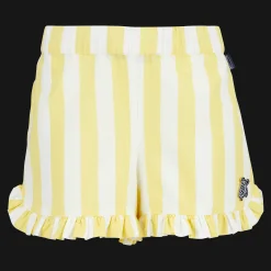Shop Vilebrequin Girls Short Stripes Sunflower/Yellow