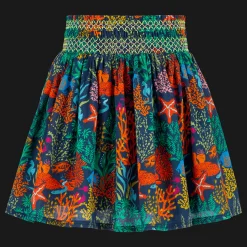 Cheap Vilebrequin Girls Skirt Fonds Marins Multicolores Navy/Blue