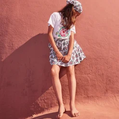 Store Vilebrequin Girls Skirt Provencal Turtle White/White