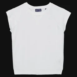 Discount Vilebrequin Girls Sleeveless Terry T-Shirt Solid White/White