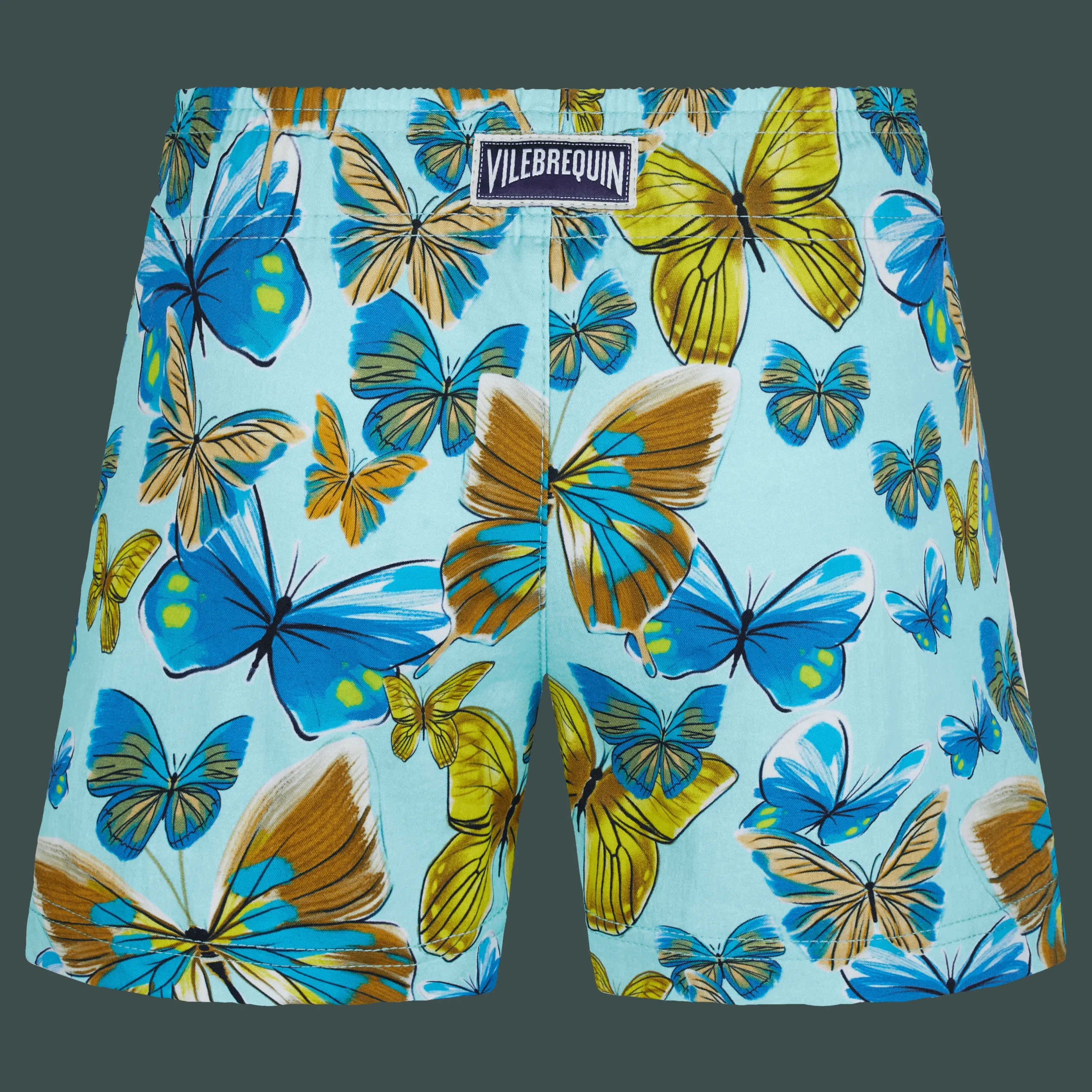 Outlet Vilebrequin Girls Swim Short Butterflies Lagoon/Blue