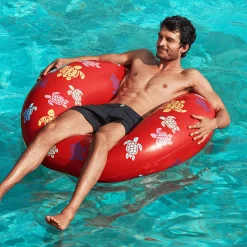 Fashion Vilebrequin Inflatable Pool Ring Ronde Des Tortues - X Sunnylife Poppy Red/Red