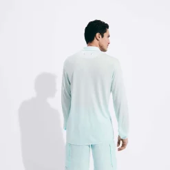 Discount Vilebrequin Jersey Tencel Men Shirt Thalassa/Blue