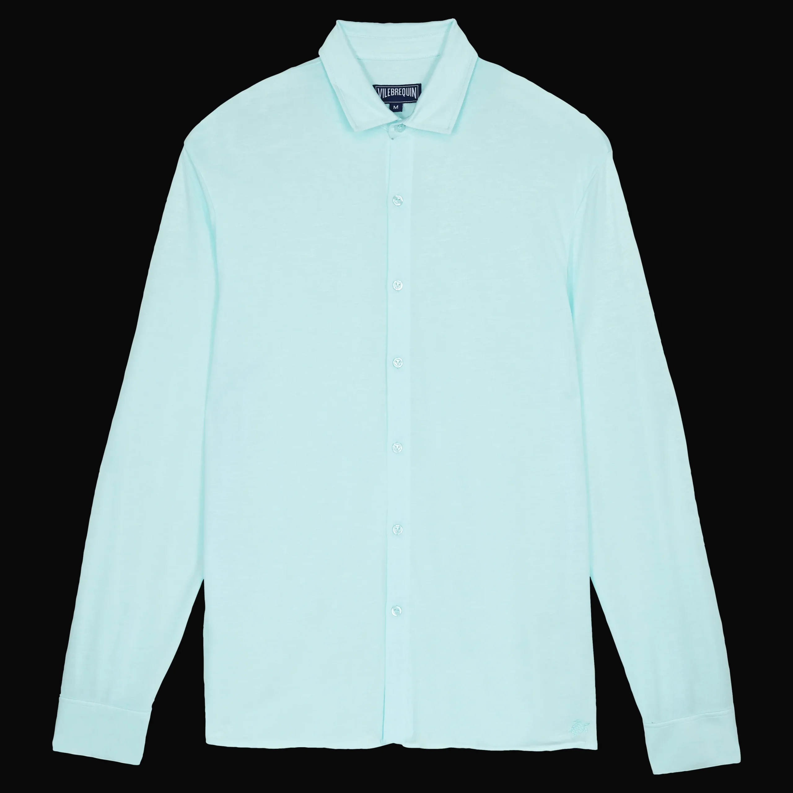 Discount Vilebrequin Jersey Tencel Men Shirt Thalassa/Blue