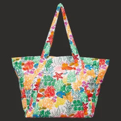 Fashion Vilebrequin Kids Bag Fonds Marins Multicolores White/White