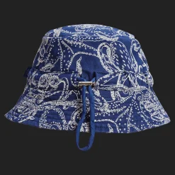 Sale Vilebrequin Kids Cotton Bucket Hat Macro Octopussy Navy/Blue