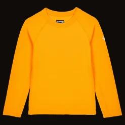 Best Vilebrequin Kids Rashguard Textured Solid Sunflower/Yellow