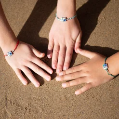 Clearance Vilebrequin Kids String Enameled Turtle Bracelet - X Gas Bijoux Poppy Red/Red