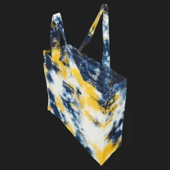 Clearance Vilebrequin Linen Tie & Dye Unisex Tote Bag Navy/Blue