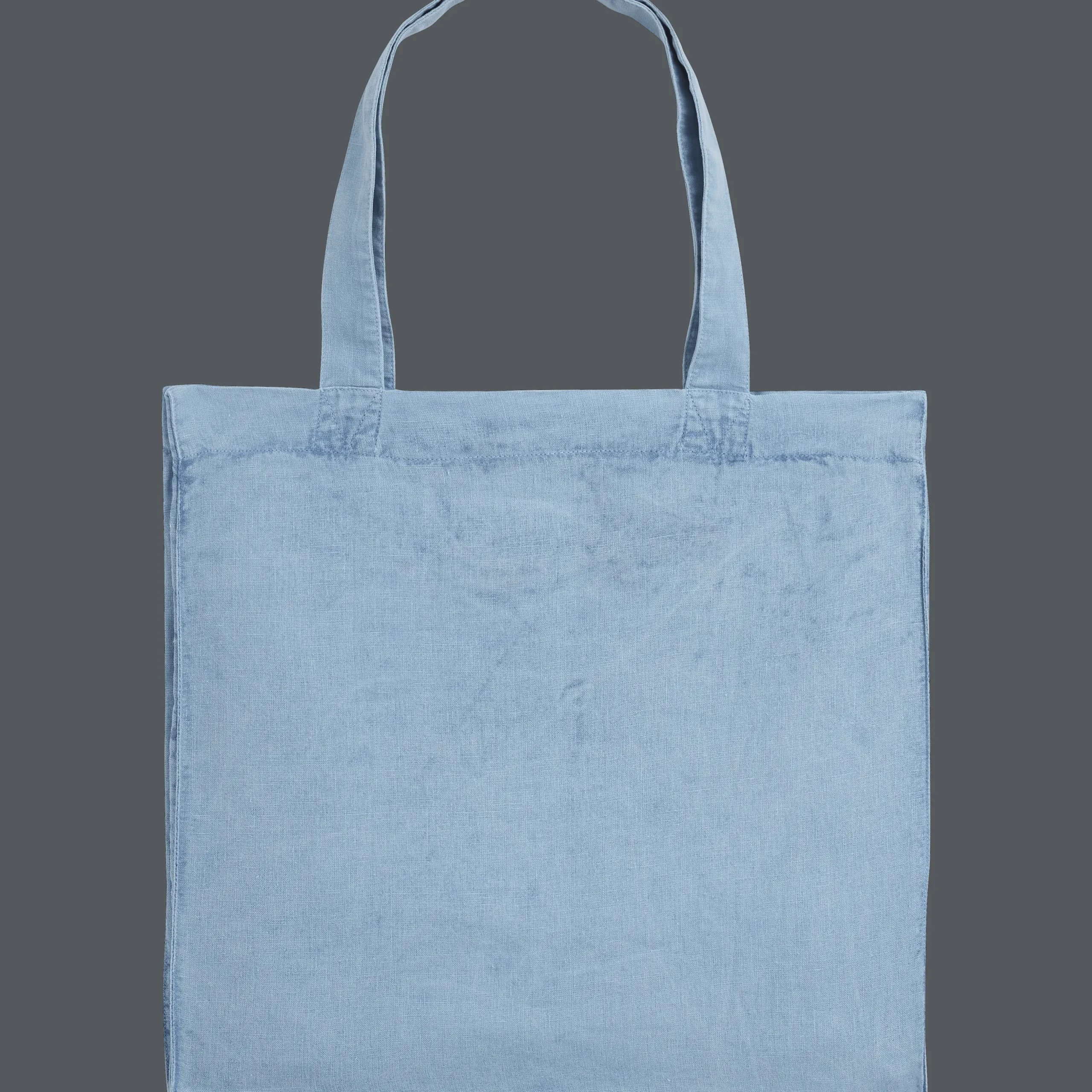 Cheap Vilebrequin Linen Turtle Unisex Tote Bag Mineral Dye Source/Blue