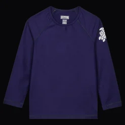 Clearance Vilebrequin Long Sleeves Rashguard Solid Navy/Blue