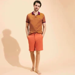 Sale Vilebrequin Men Bermuda Solid Rust/Orange