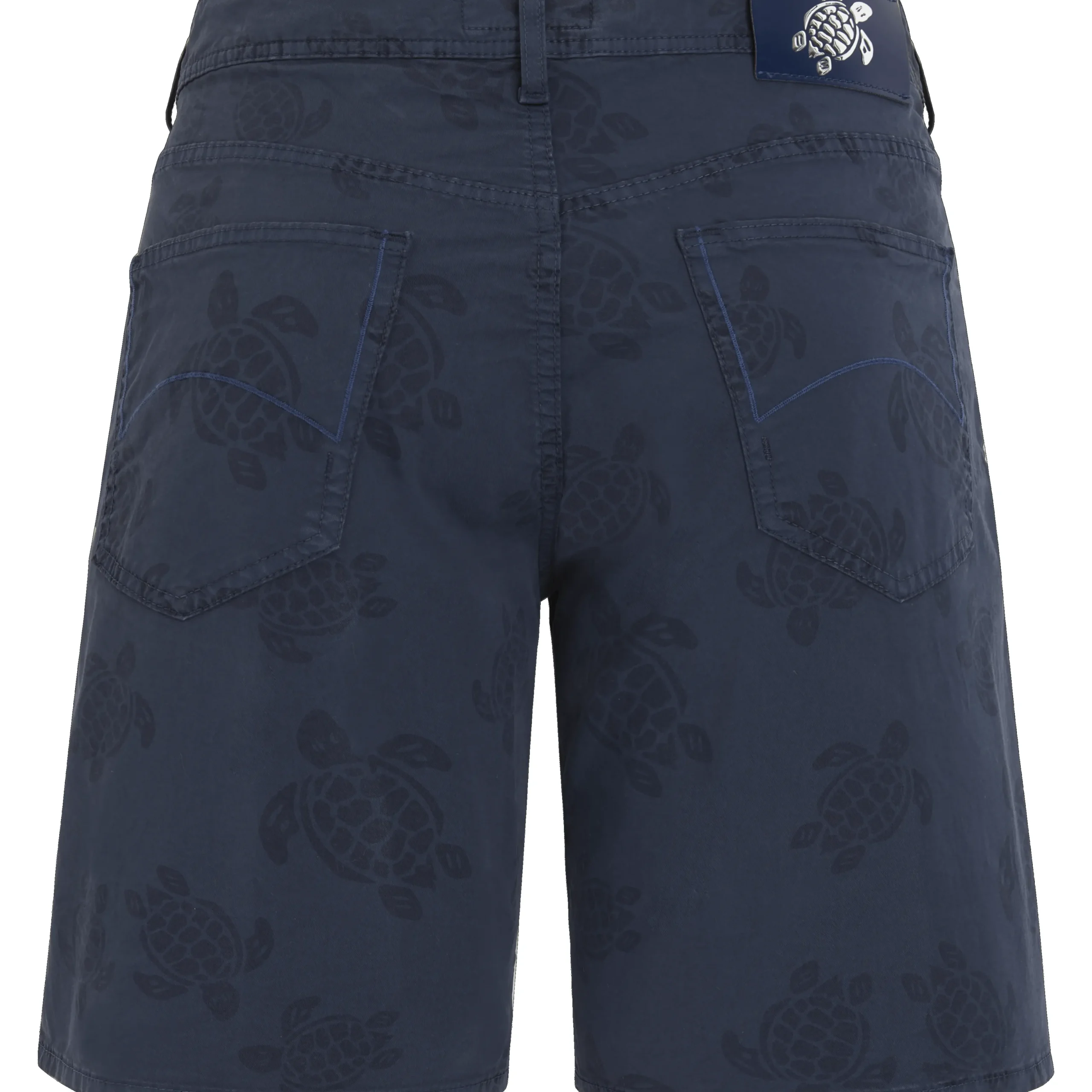 Outlet Vilebrequin Men Bermuda Trunks Ronde Des Tortues Navy/Blue