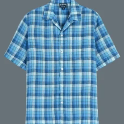 Online Vilebrequin Men Bowling Shirt Checks - X The Beach Boys Navy/Blue