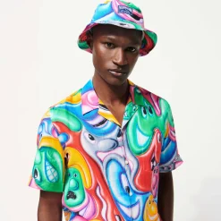 Discount Vilebrequin Men Bucket Hat Faces In Places - X Kenny Scharf Multicolor/Multi