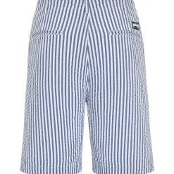 Store Vilebrequin Men Chino Bermuda Ultra-Light Seersucker Jeans Blue/Blue