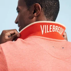 Store Vilebrequin Men Cotton Changing Color Pique Polo Shirt Poppy Red/Red