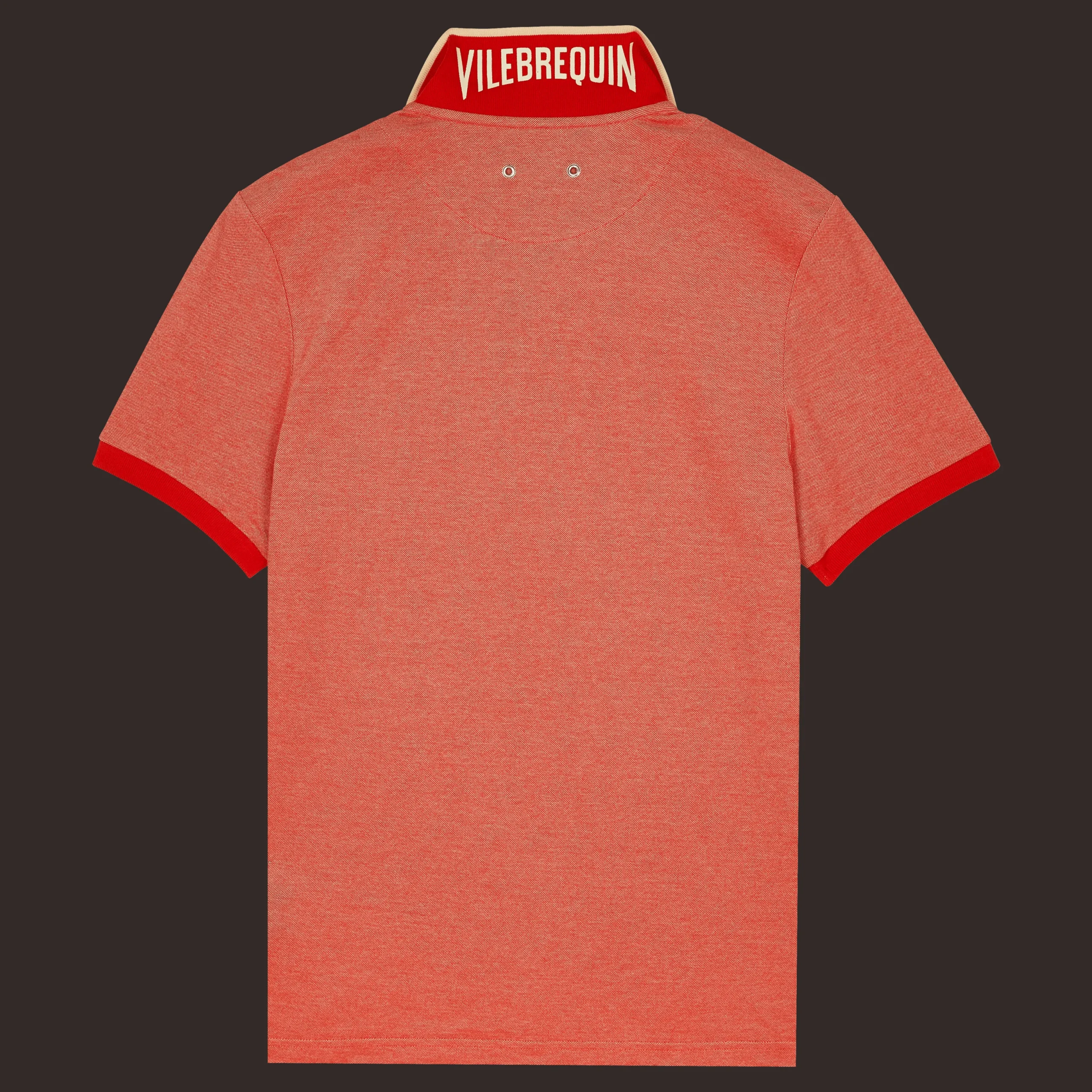 Store Vilebrequin Men Cotton Changing Color Pique Polo Shirt Poppy Red/Red