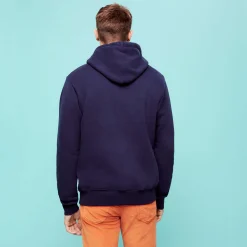 Cheap Vilebrequin Men Cotton Hoodie Sweatshirt Ski Navy/Blue