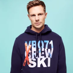 Cheap Vilebrequin Men Cotton Hoodie Sweatshirt Ski Navy/Blue