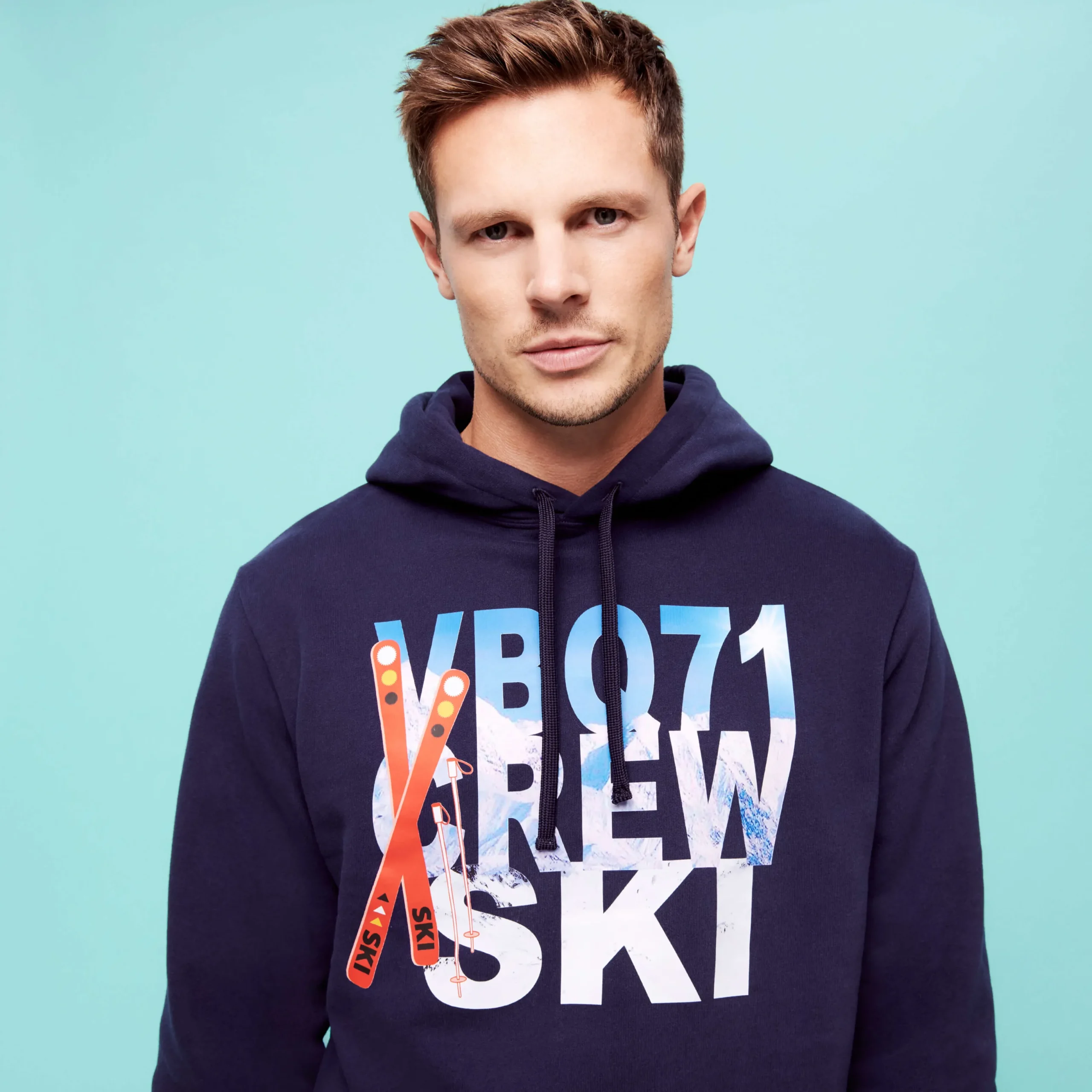 Cheap Vilebrequin Men Cotton Hoodie Sweatshirt Ski Navy/Blue