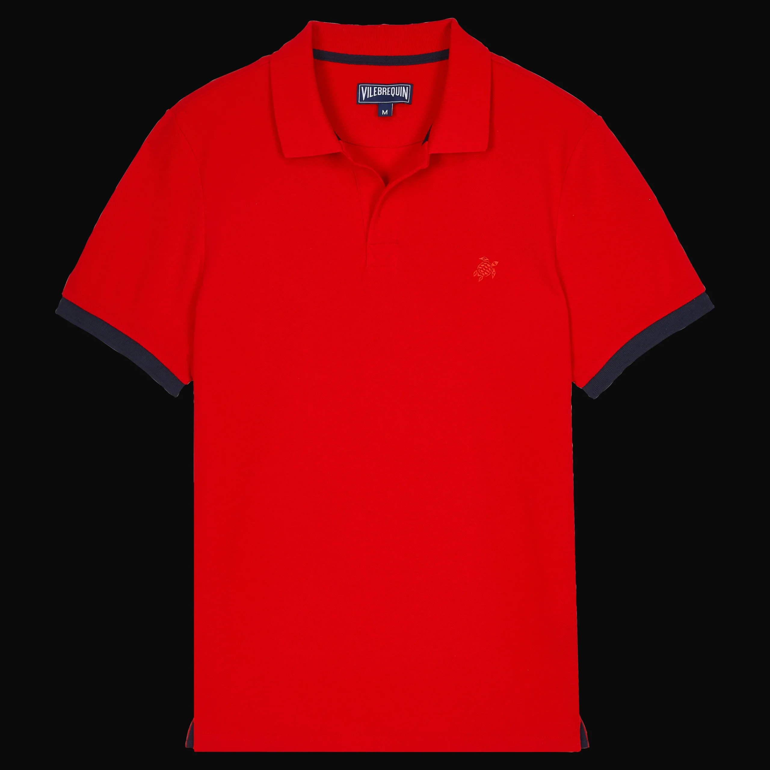 Sale Vilebrequin Men Cotton Pique Polo Shirt Solid Poppy Red/Red