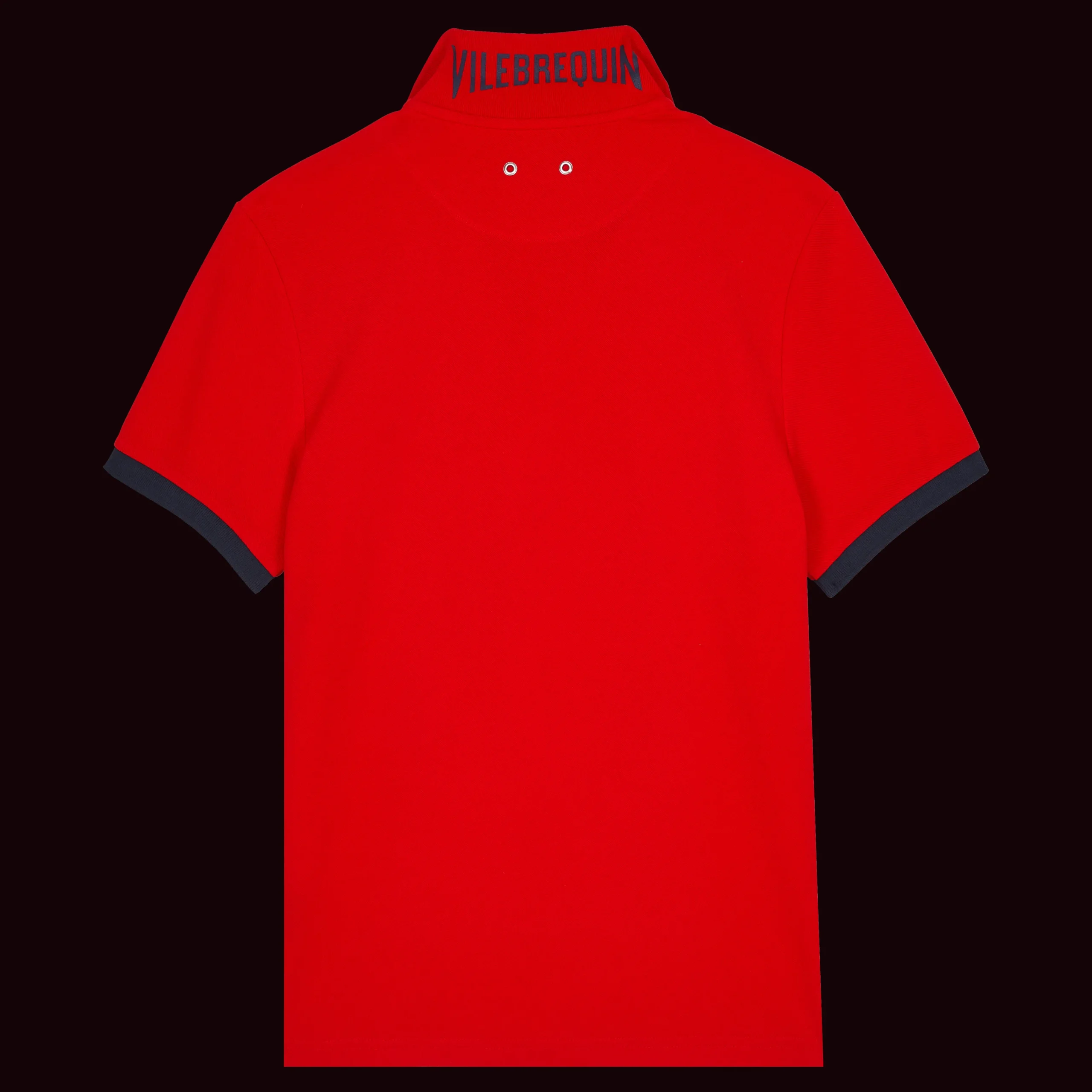 Sale Vilebrequin Men Cotton Pique Polo Shirt Solid Poppy Red/Red