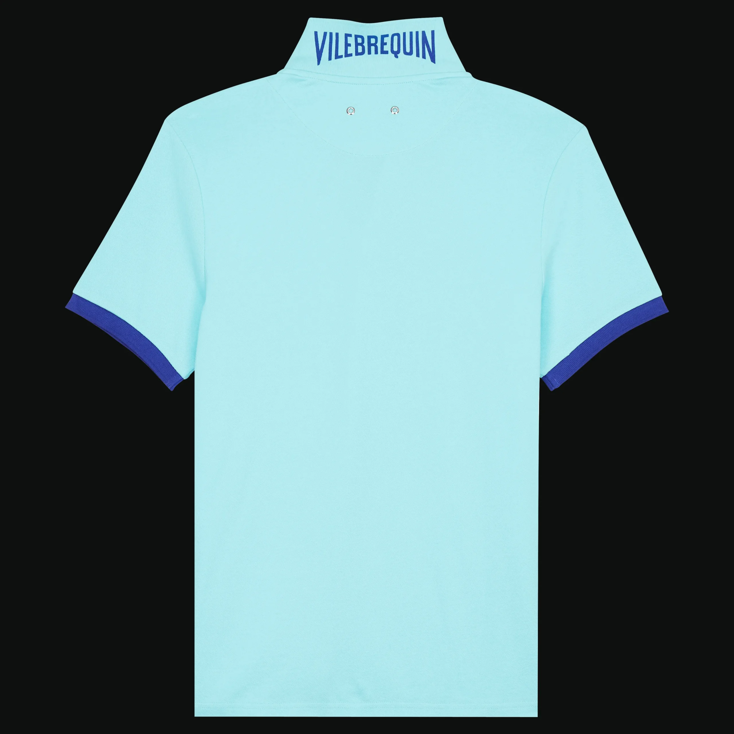 Flash Sale Vilebrequin Men Cotton Pique Polo Shirt Solid Lazulii Blue/Blue
