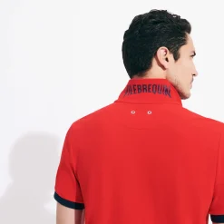 Flash Sale Vilebrequin Men Cotton Pique Polo Shirt Solid Poppy Red/Red