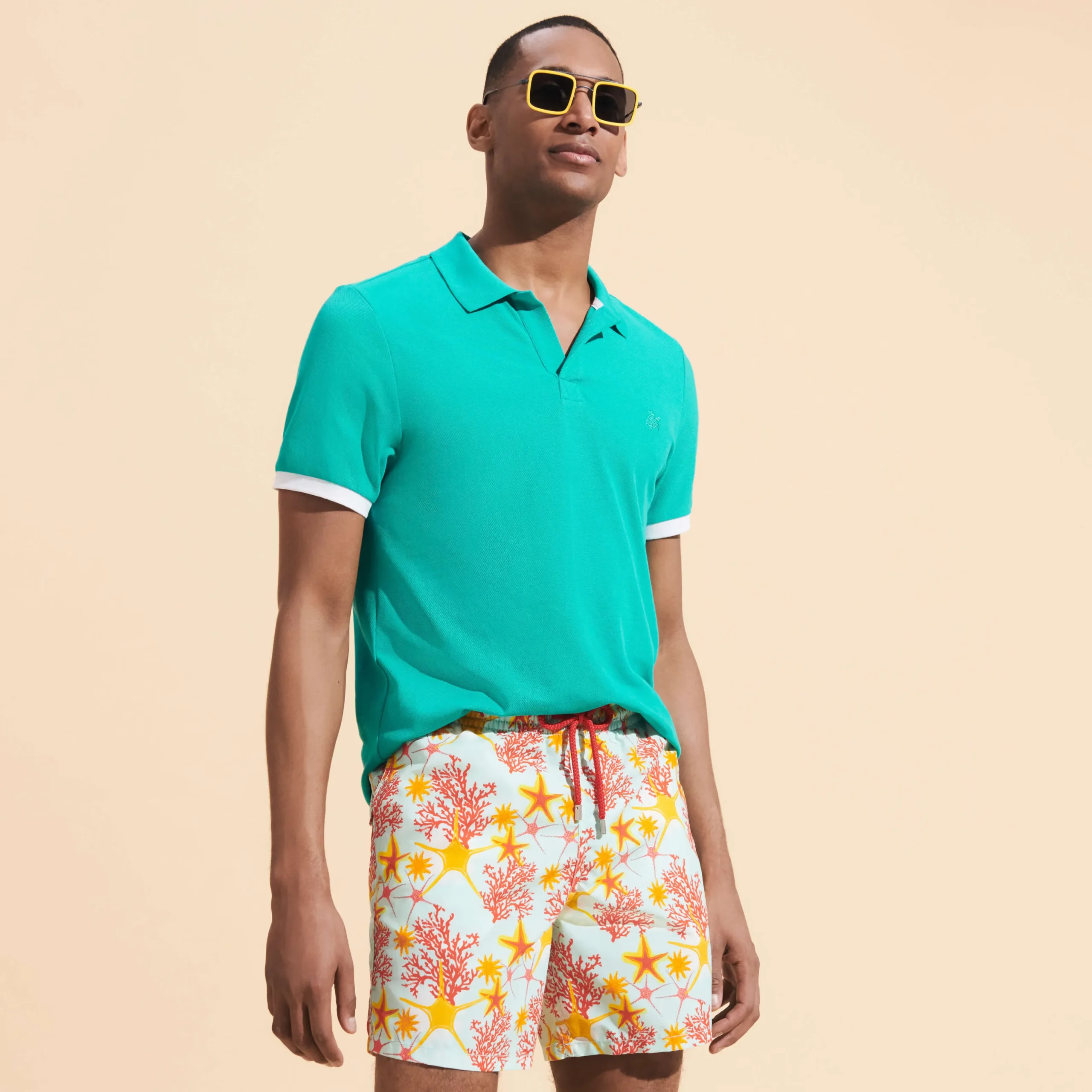 Sale Vilebrequin Men Cotton Pique Polo Shirt Solid Tropezian Green/Green